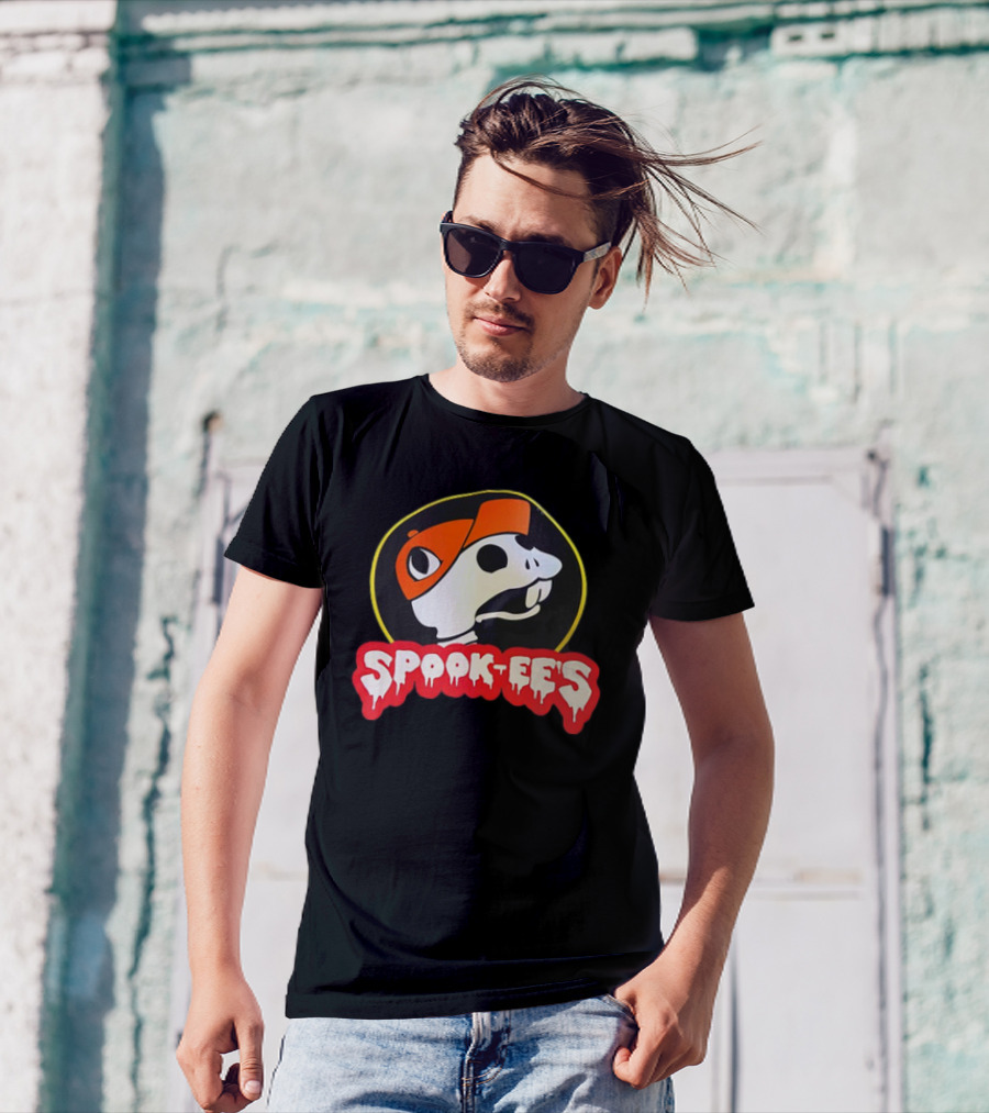 Spook-Ee’s Buc-Ee’s Halloween Skeleton Beanie T-Shirt