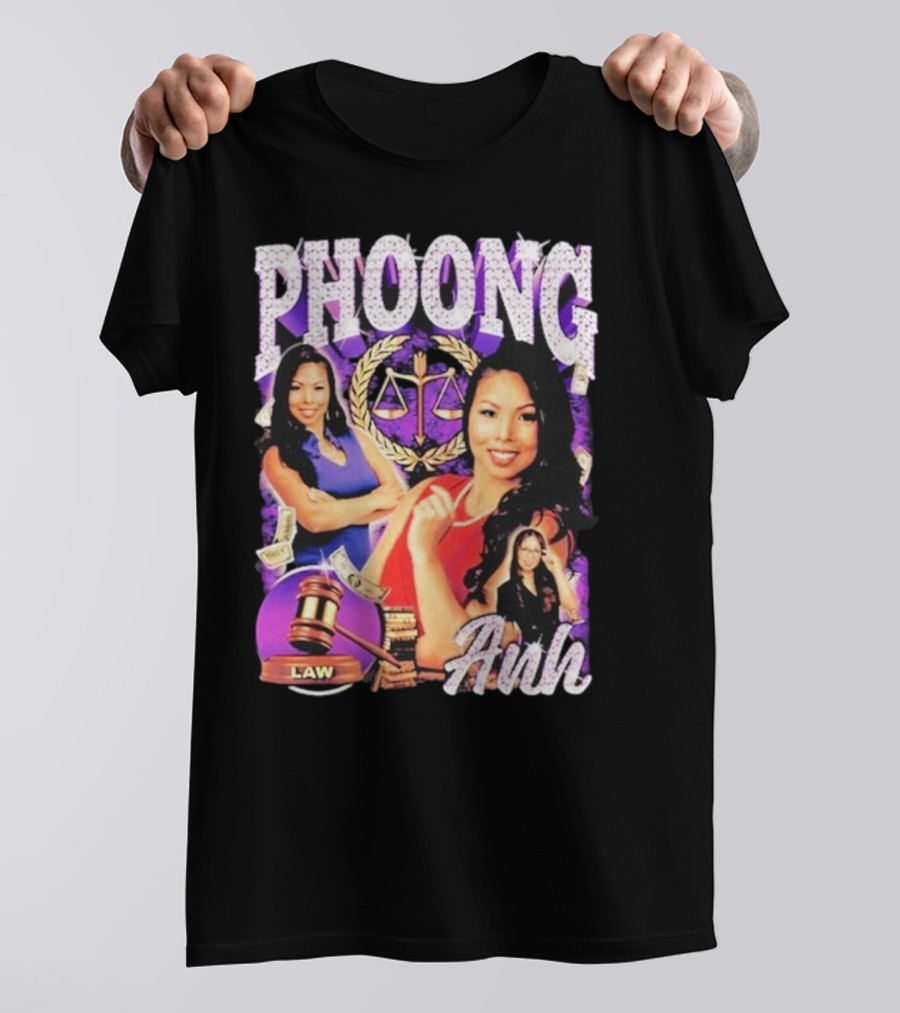 Bay Area Phoong Law Anh With Scales And Gavel T-Shirt