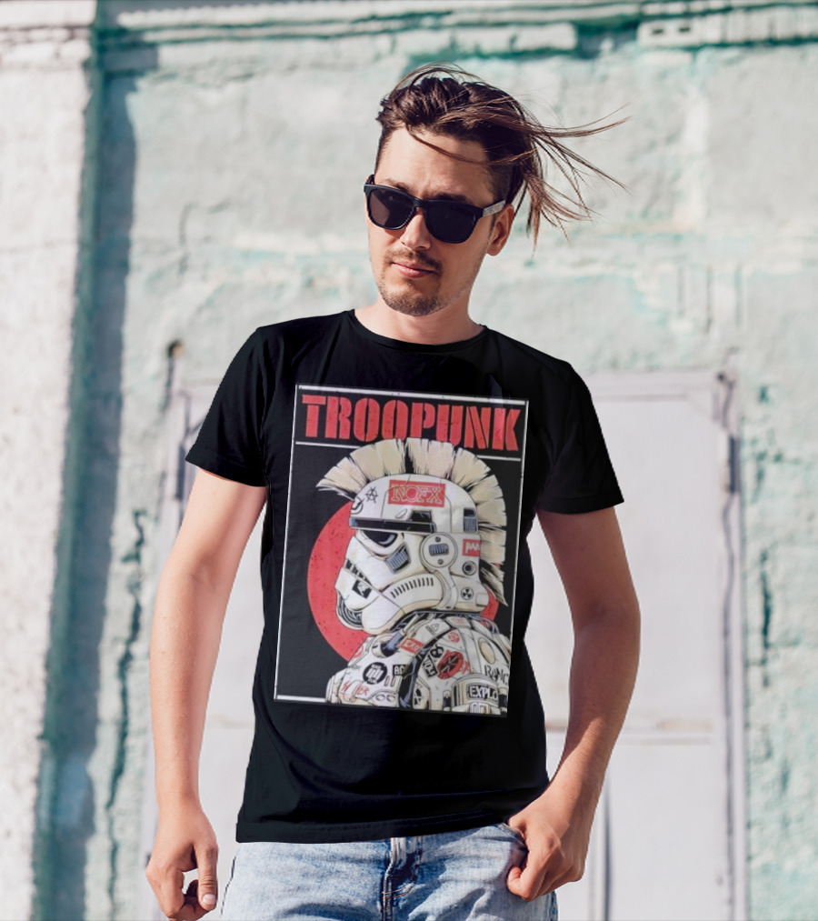 TROOPUNK NOFX Punk Rock Star Wars Stormtrooper T-Shirt