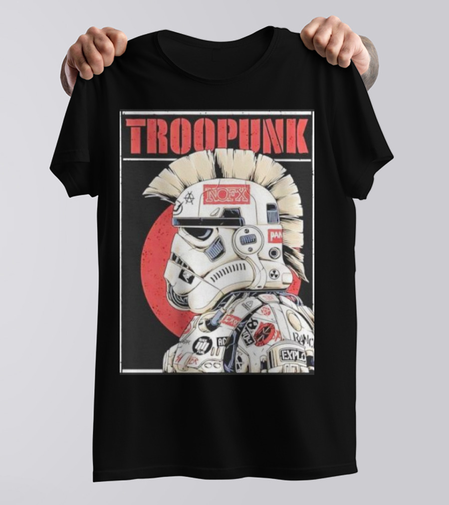 TROOPUNK NOFX Punk Rock Star Wars Stormtrooper T-Shirt