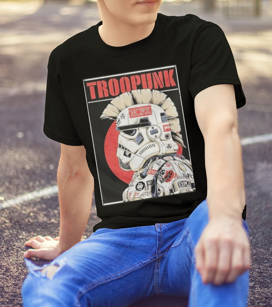 TROOPUNK NOFX Punk Rock Star Wars Stormtrooper T-Shirt