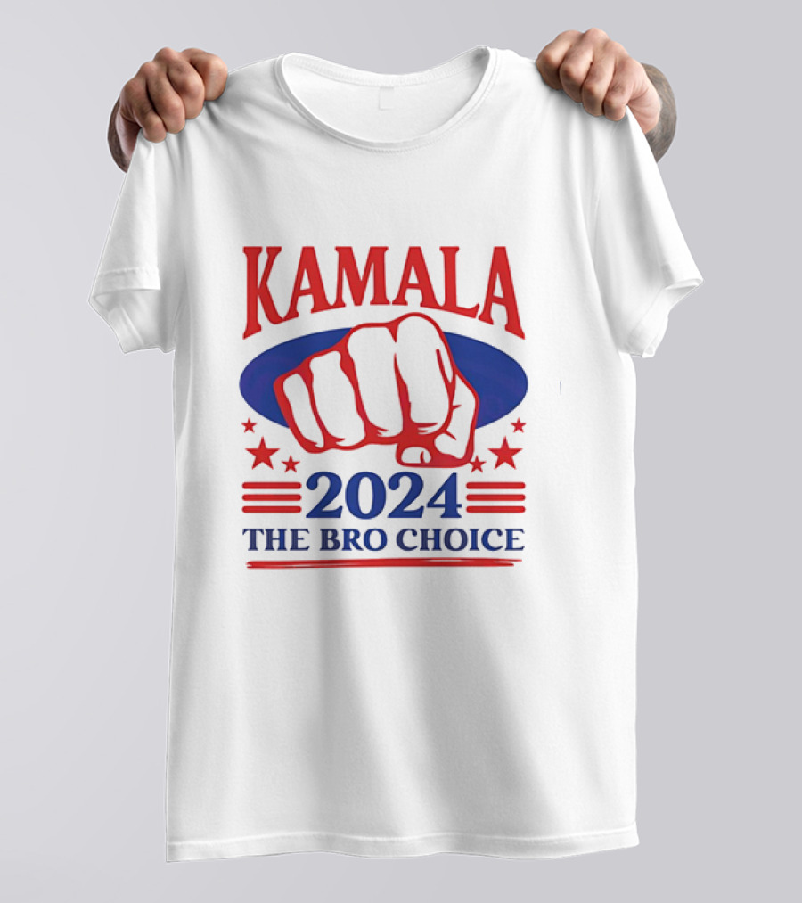 Kamala 2024 The Bro Choice Fist Stars Vintage T-Shirt