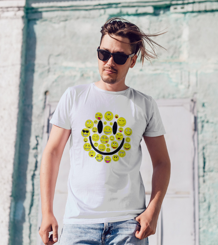 Smiles Icons Faces Collection T-Shirt