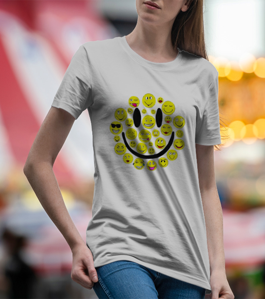 Smiles Icons Faces Collection T-Shirt
