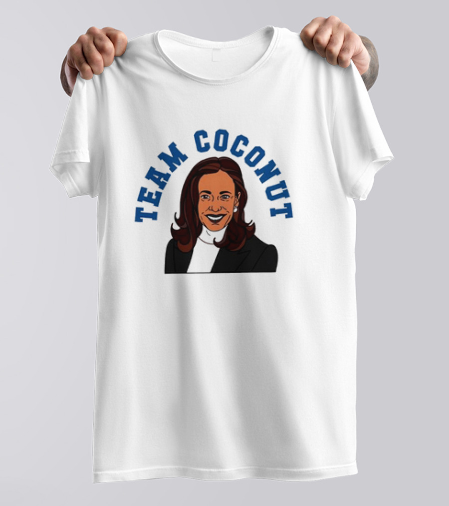 Kamala Harris Team Coconut Elector 2024 Cartoon T-Shirt