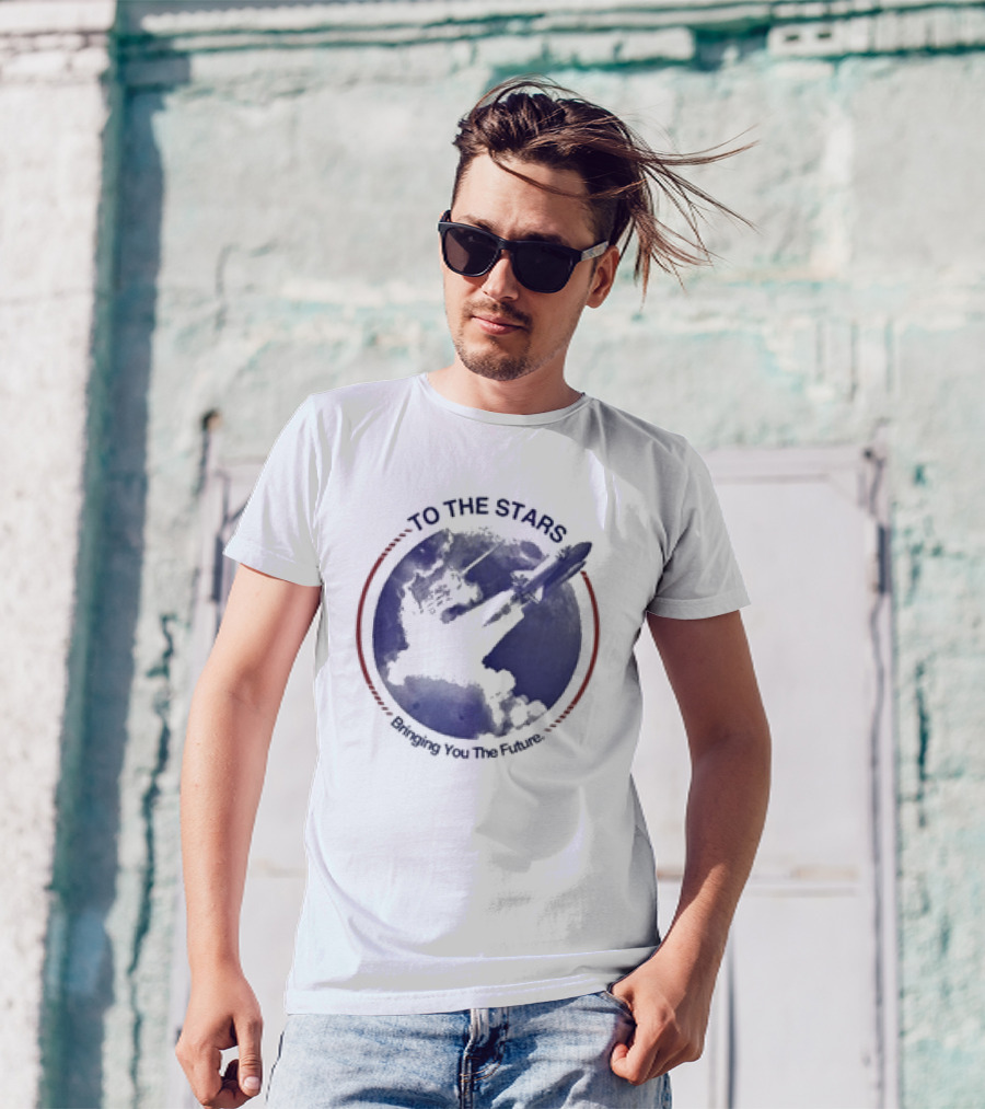To The Stars Bringing You The Future Rocket Launch T-Shirt