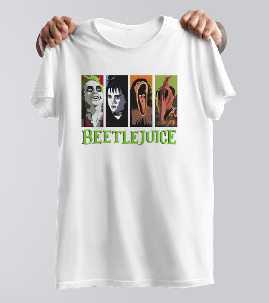 Beetlejuice Vintage Characters Halloween Horror Movie T-Shirt