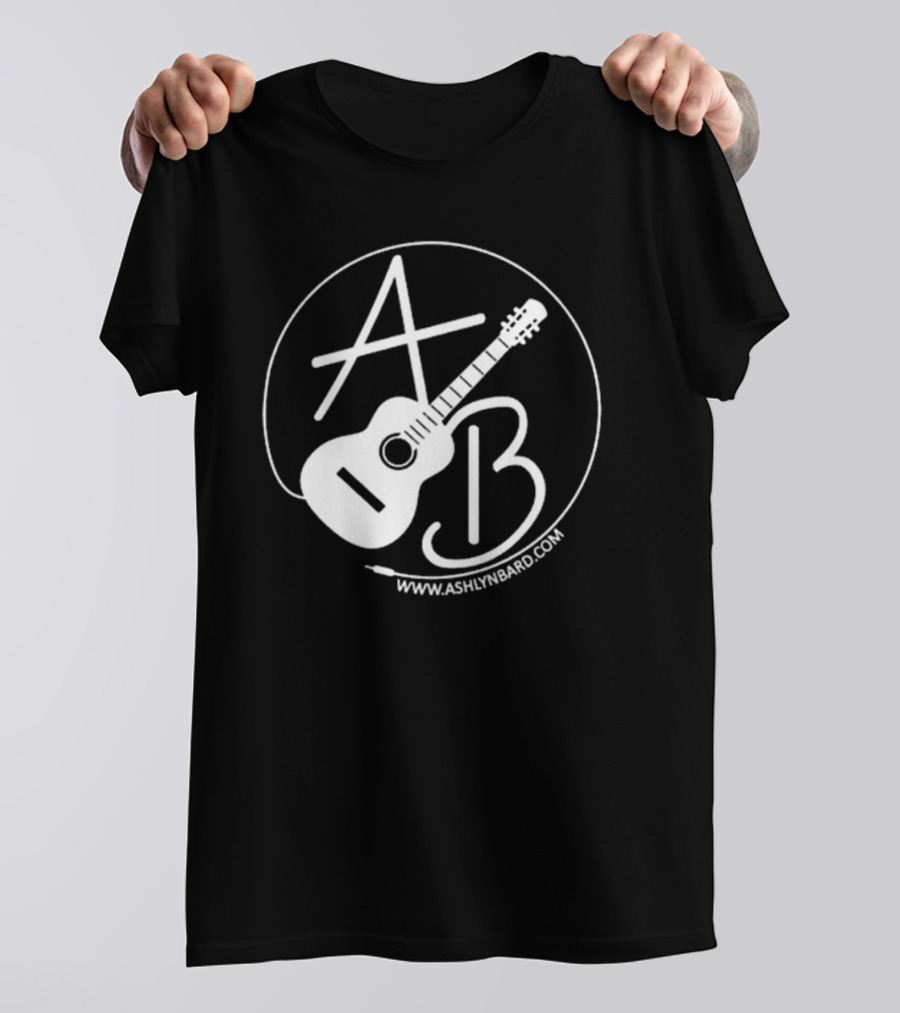 Ashlyn Bard AB Guitar Logo Www.ashlynbard.com T-Shirt