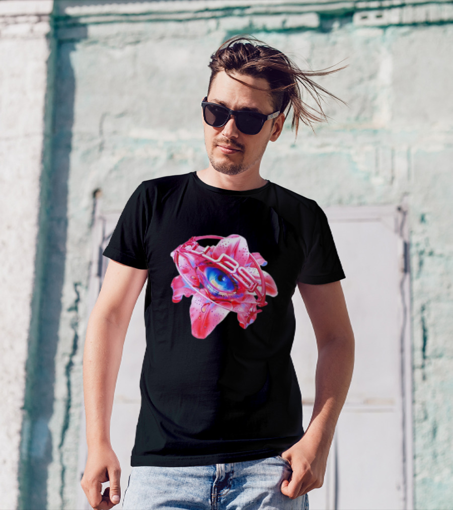 Club Shy Inna Eye Neon Blooming Iris T-Shirt