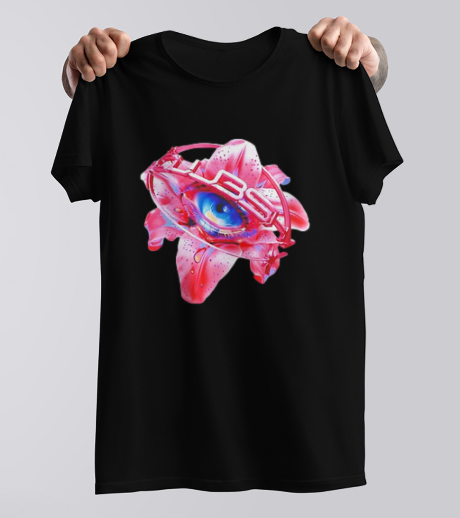 Club Shy Inna Eye Neon Blooming Iris T-Shirt