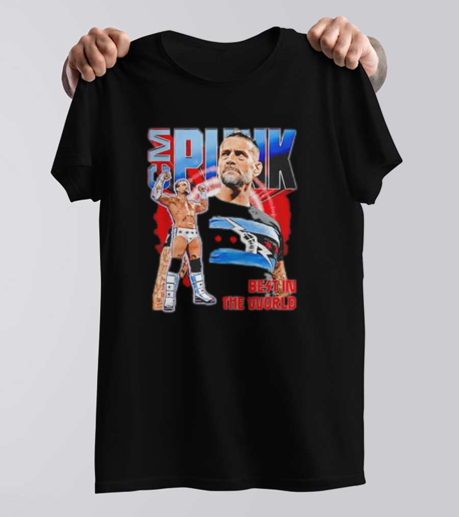 CM Punk Best In The World 2024 Vintage Wrestling Champion T-Shirt