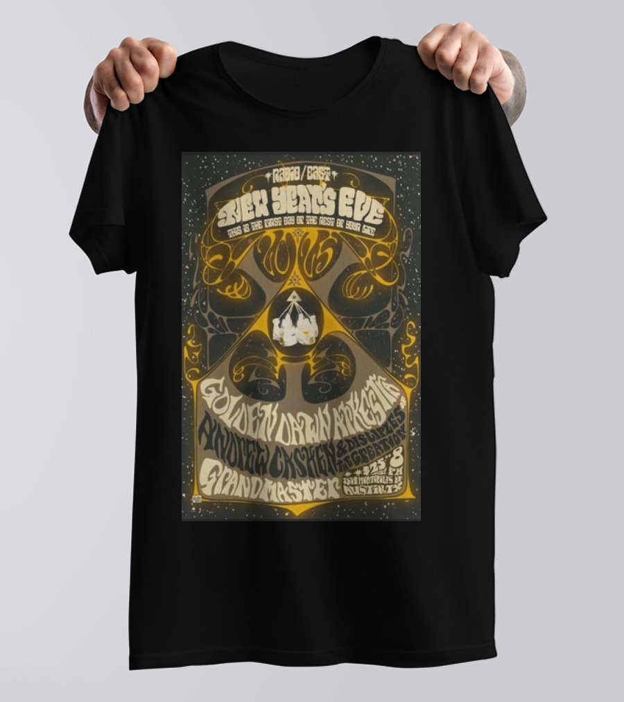 Golden Dawn Arkestra New Year's Eve Phydough Masked And Anonymous With Grandmaster Austin TX 2024 Event T-Shirt