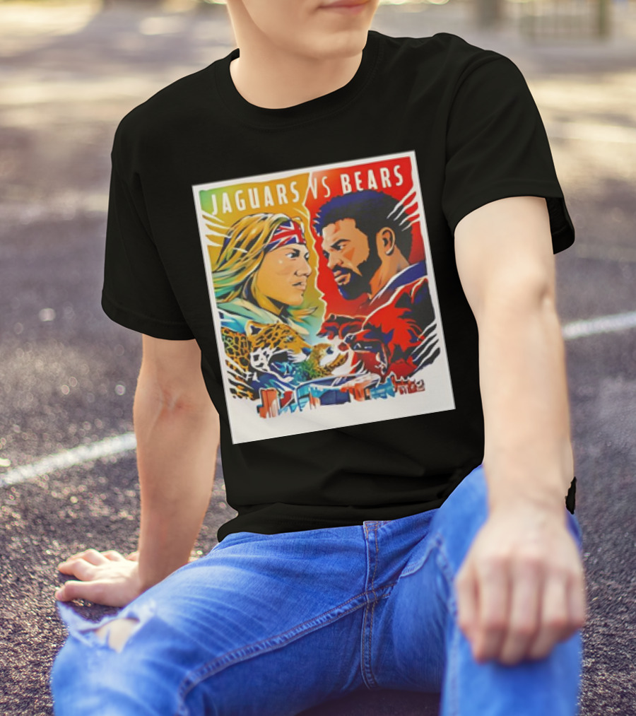 Jaguars Vs Bears Faceoff October 13 2024 Gameday Clash Of Icons T-Shirt