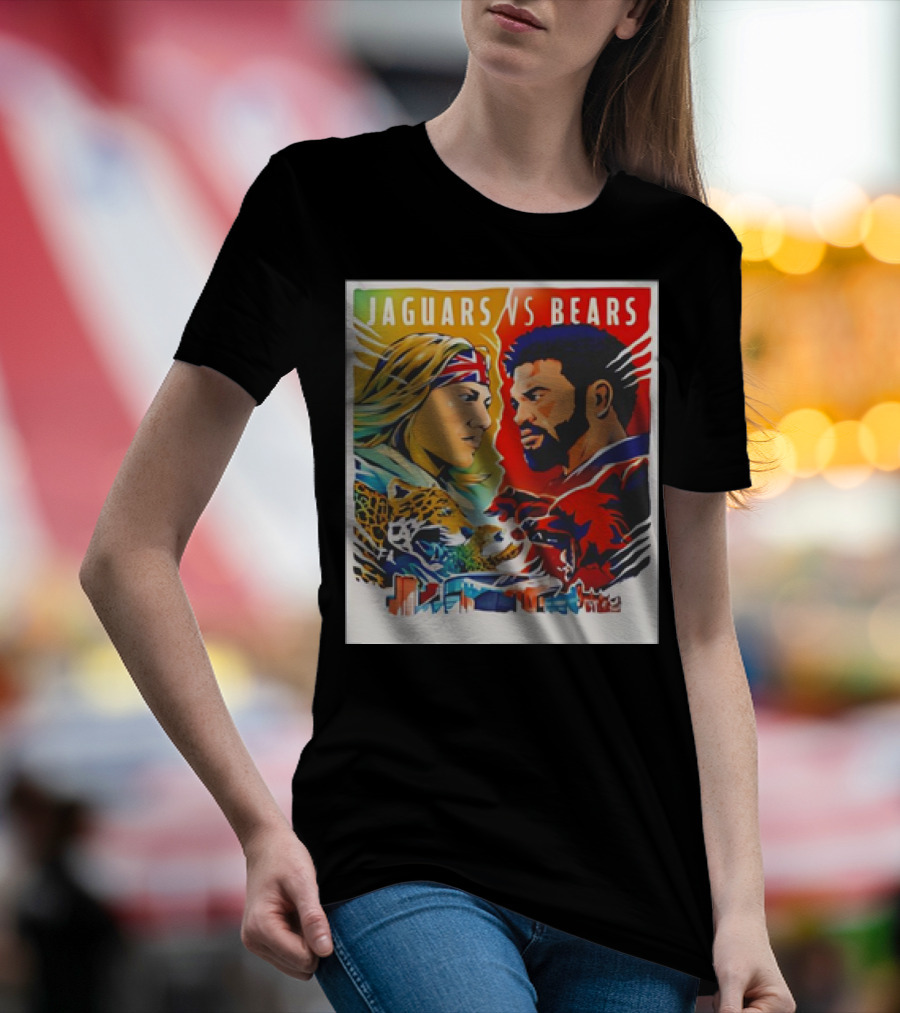 Jaguars Vs Bears Faceoff October 13 2024 Gameday Clash Of Icons T-Shirt