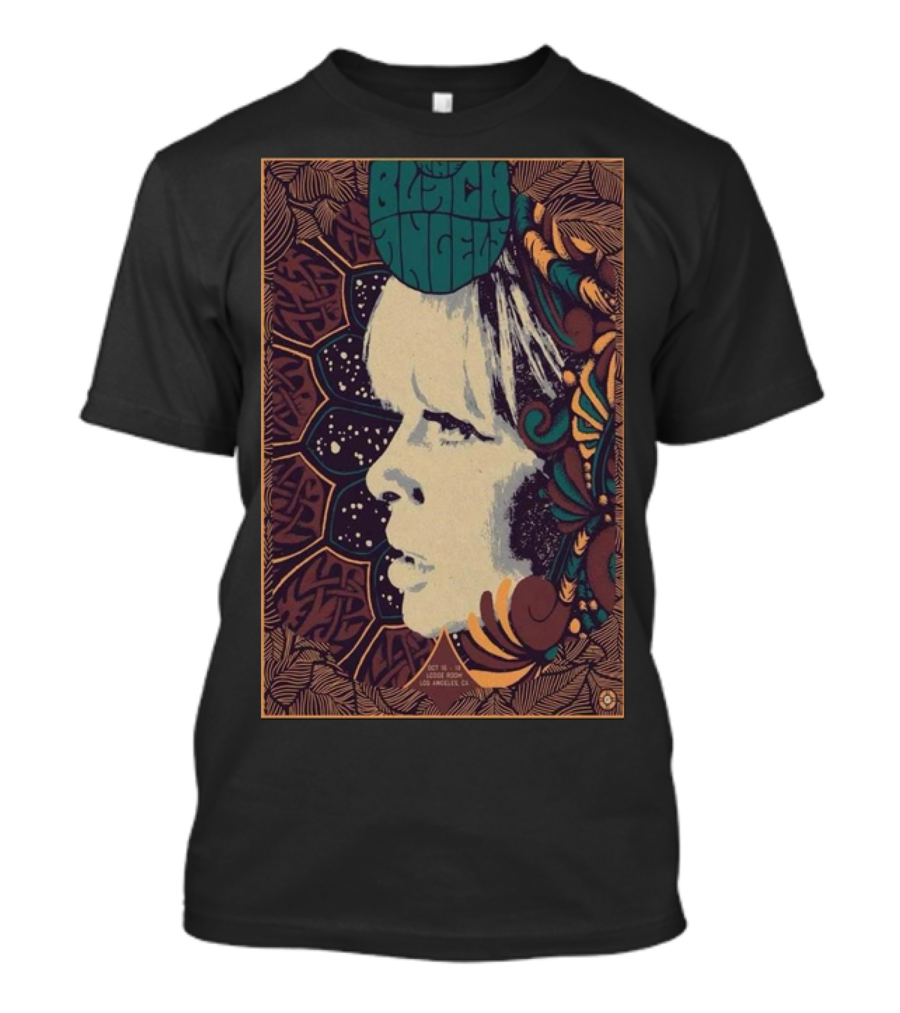 Black Angels Lodge Room Highland Park Los Angeles Oct 16 2024 Vintage Psychedelic T-Shirt