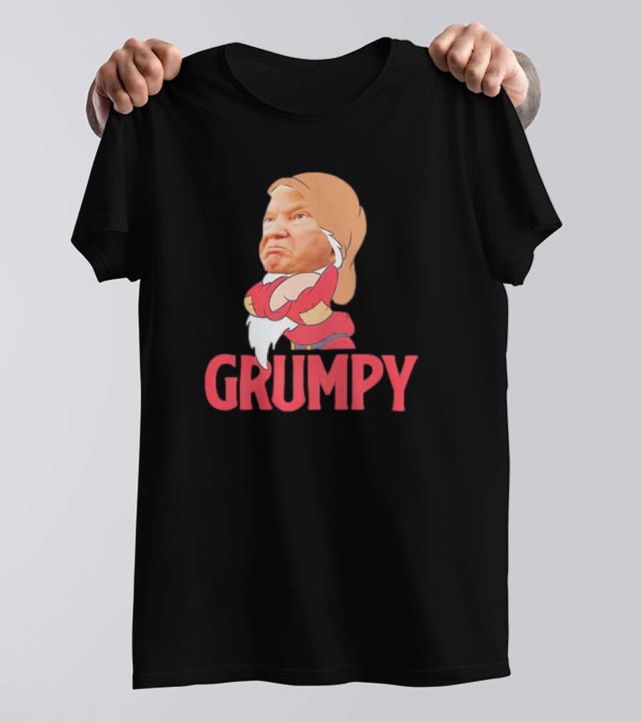 Grumpy Trump Parody Snow White Dwarf T-Shirt
