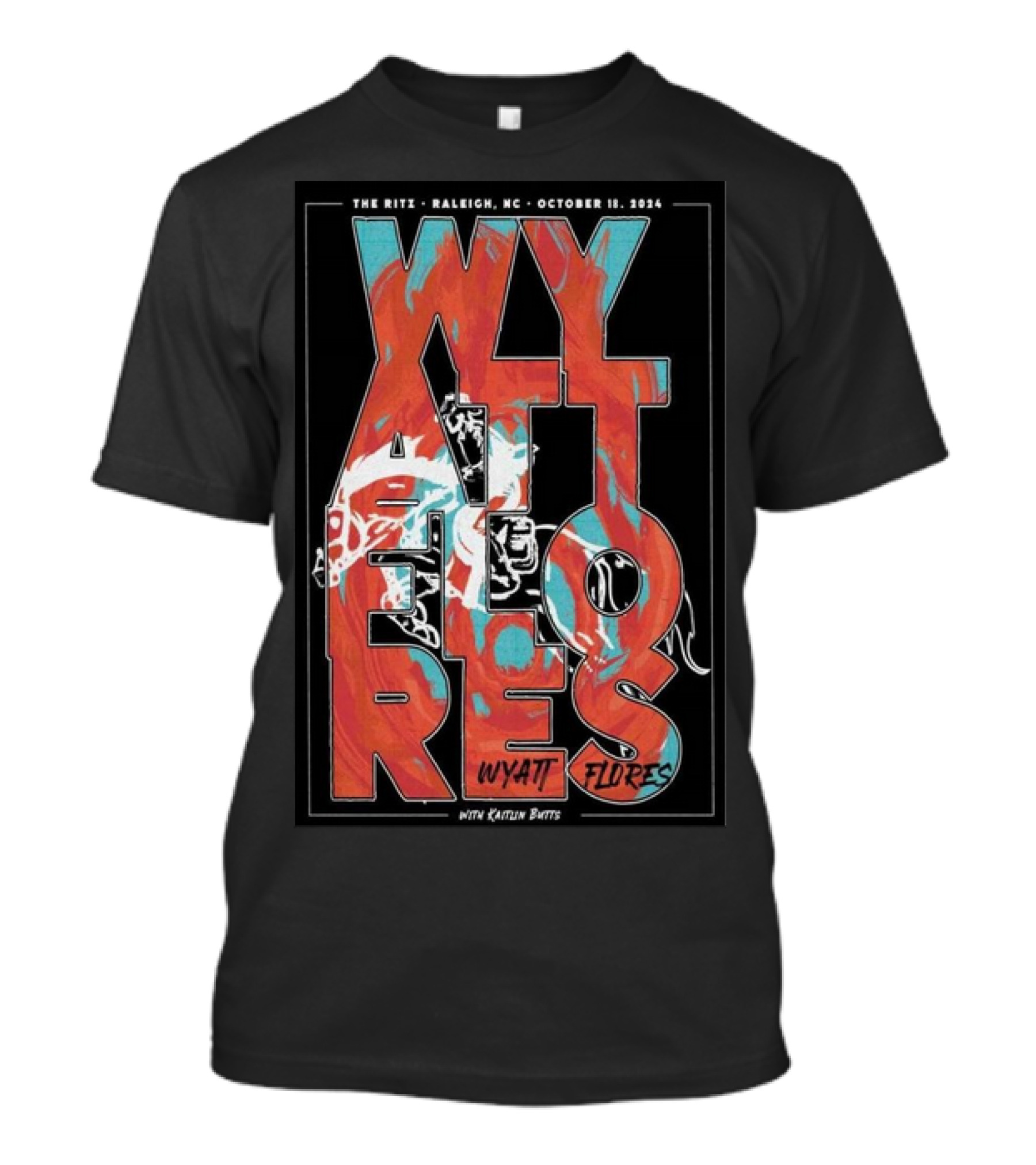 THE RITZ RALEIGH NC OCTOBER 18 2024 WYATT FLORES WITH KAITLIN BUTTS T-Shirt