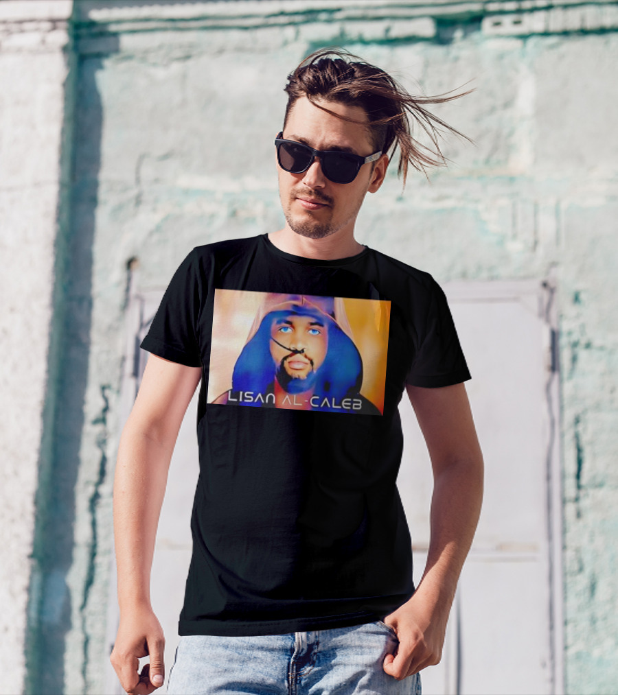 Lisan Al Caleb Blue Hooded T-Shirt