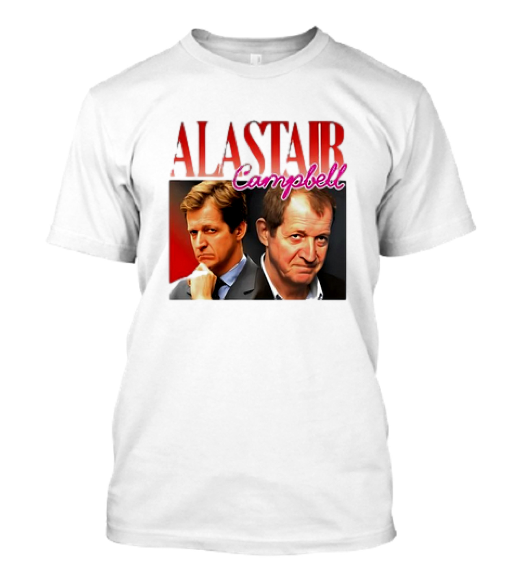 Alastair Campbell Retro Suit Portrait Duo T-Shirt