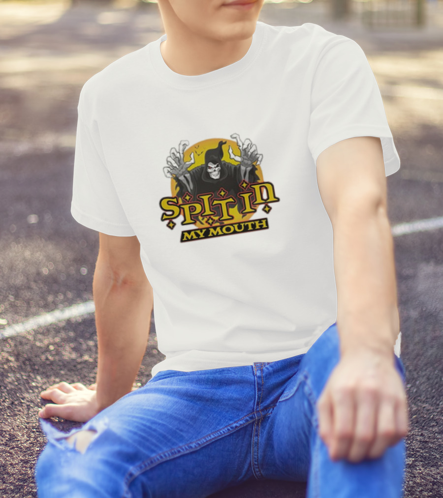 Death Spit In My Mouth Cartoon Retro T-Shirt