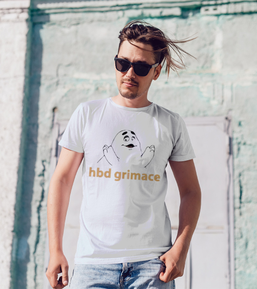 Hbd Grimace Birthday Celebration McDonald's Character T-Shirt