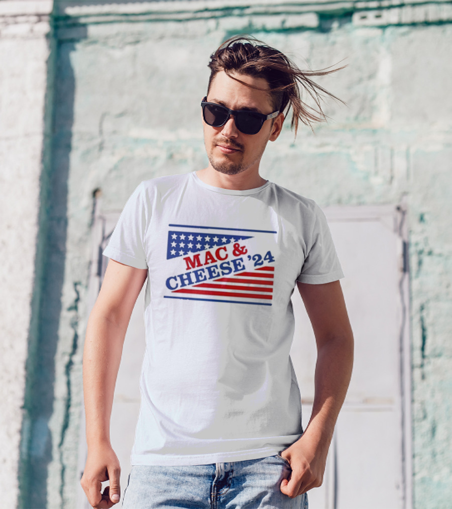 MAC And CHEESE '24 Vintage Presidential Campaign Style T-Shirt
