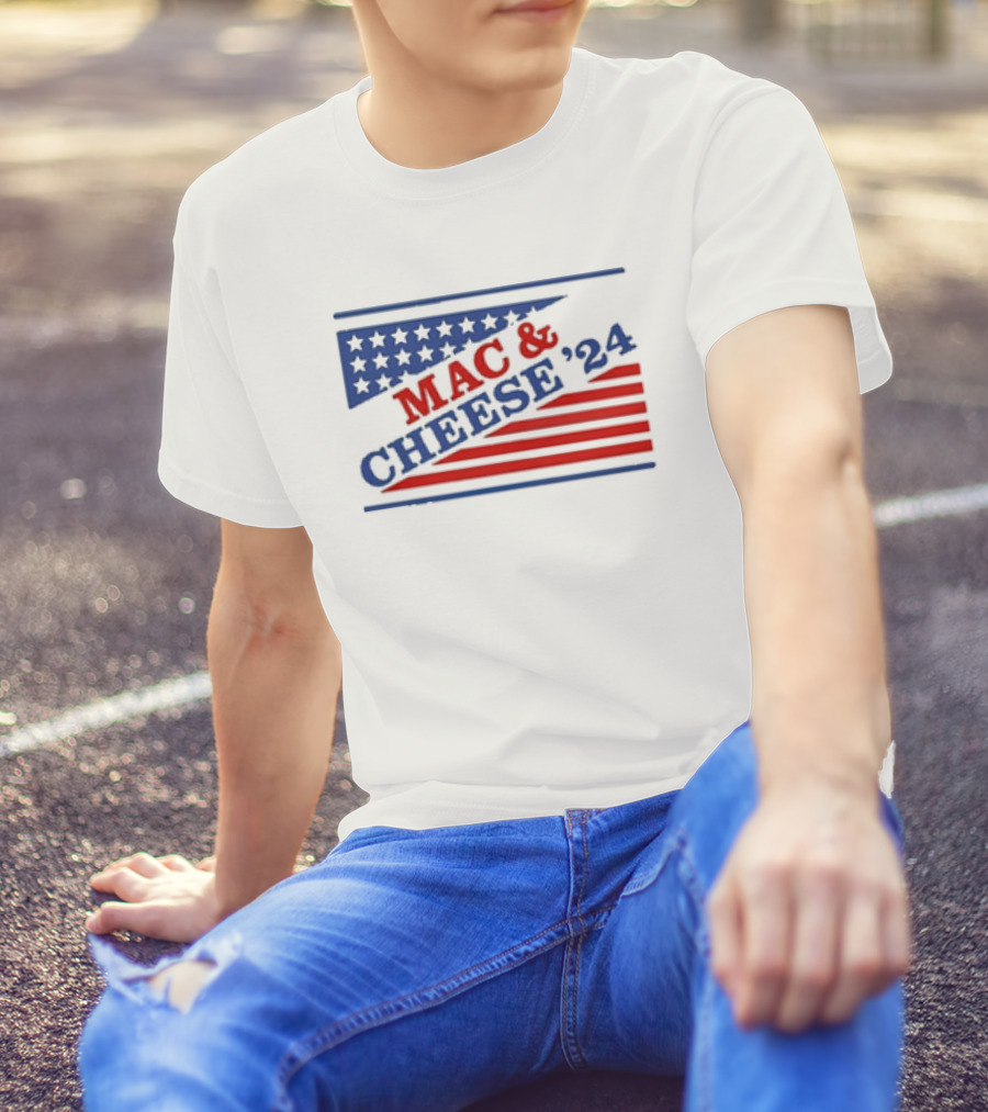 MAC And CHEESE '24 Vintage Presidential Campaign Style T-Shirt