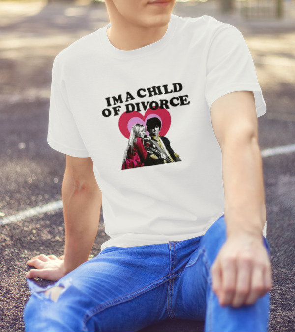 Nick Jonas Miley Cyrus I'm A Child Of Divorce Love Hearts T-Shirt