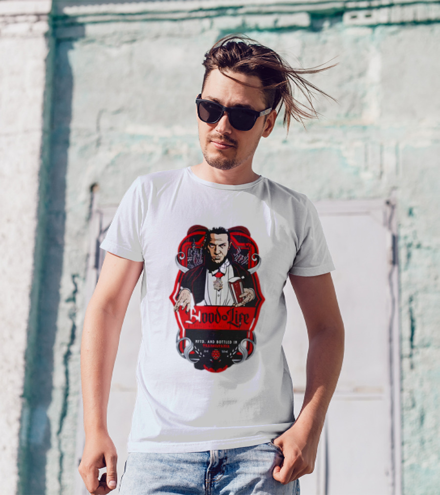 Dracula Blood Is Life Barley Wine Beer Brewed In Transylvania With Children Of The Night’s Taste T-Shirt