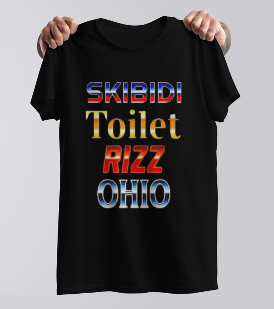 Skibidi Toilet Rizz Meme Ohio Trend T-Shirt