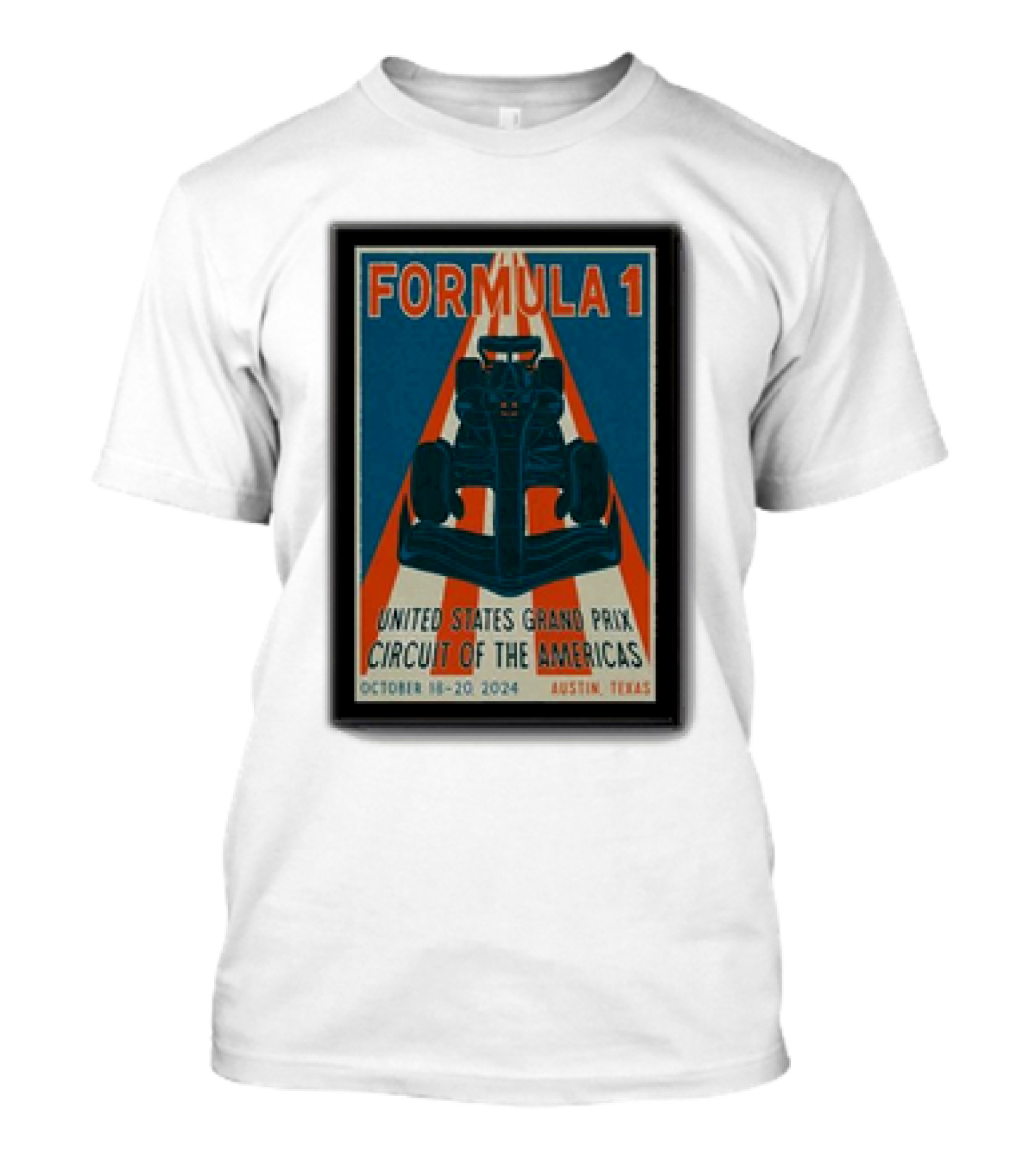 Formula 1 United States Grand Prix Circuit Of The Americas October 18-20 2024 Austin Texas T-Shirt