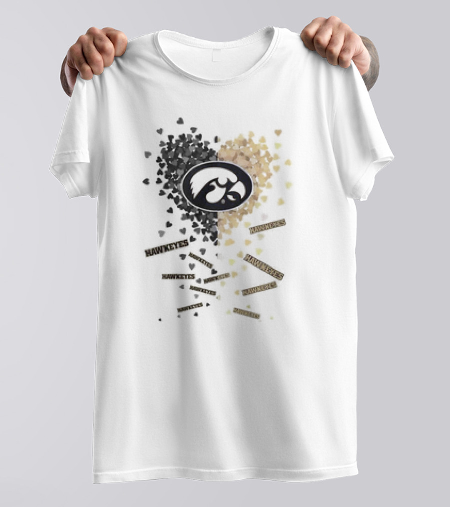 Iowa Hawkeyes Heart And Spirit With Black And Gold Passion T-Shirt