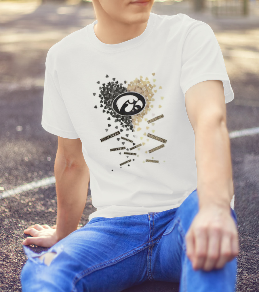 Iowa Hawkeyes Heart And Spirit With Black And Gold Passion T-Shirt