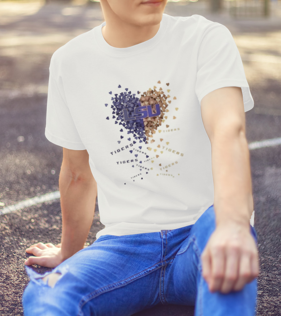 LSU Tigers Heart Of Passion In Purple And Gold T-Shirt
