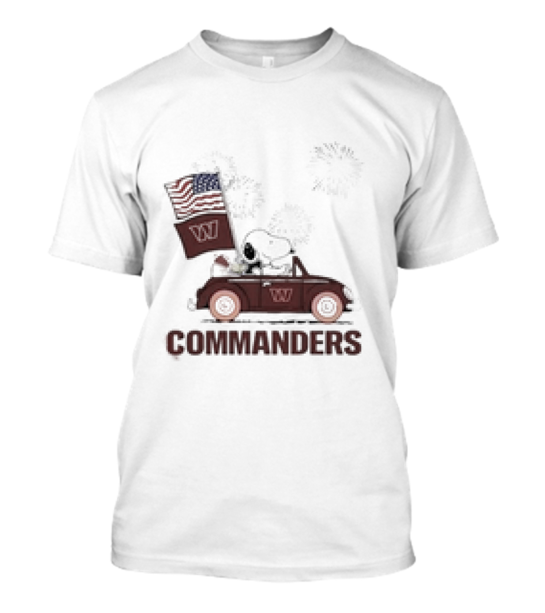 Snoopy Woodstock Commanders 4th Of July T-Shirt