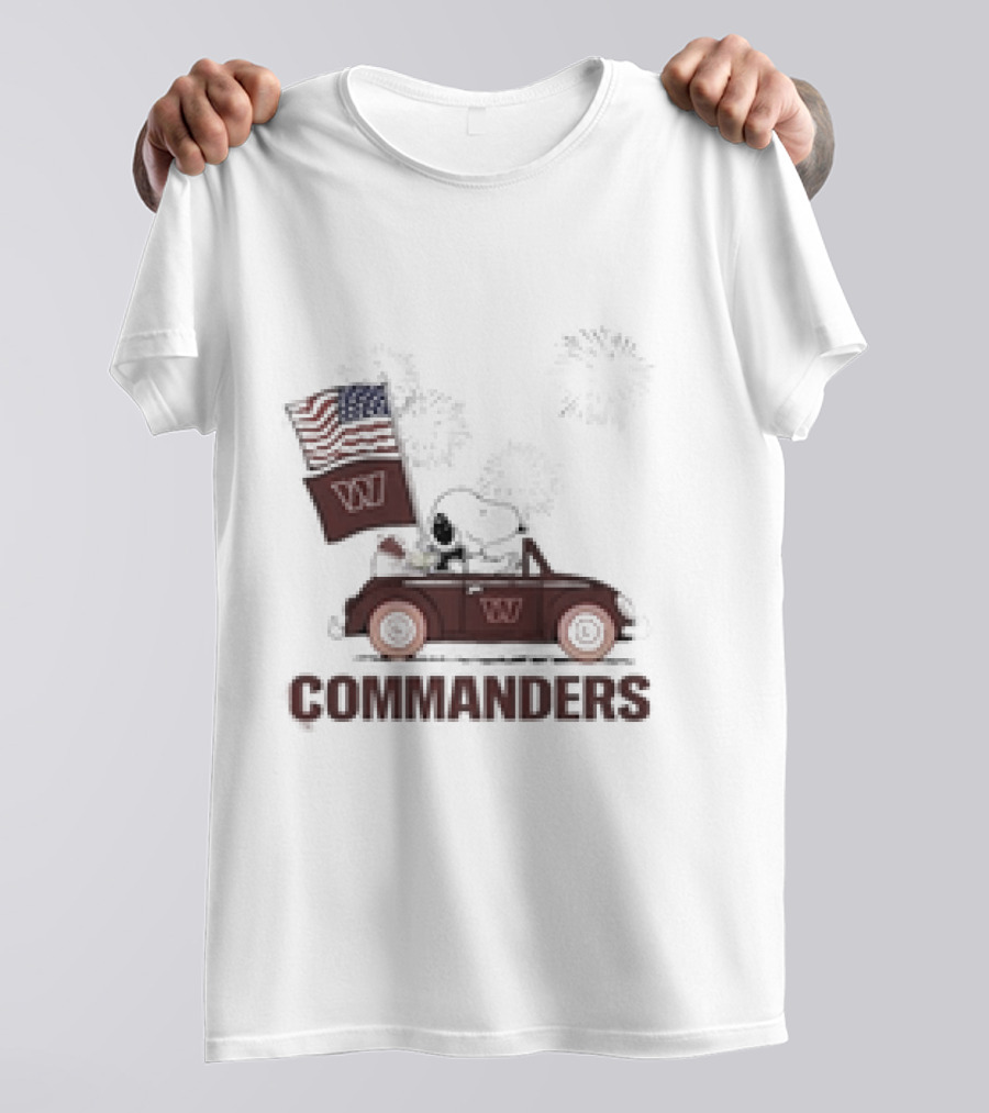 Snoopy Woodstock Commanders 4th Of July T-Shirt