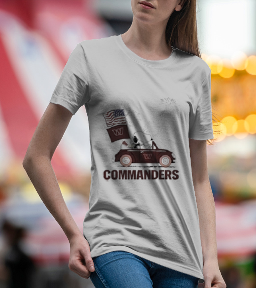 Snoopy Woodstock Commanders 4th Of July T-Shirt