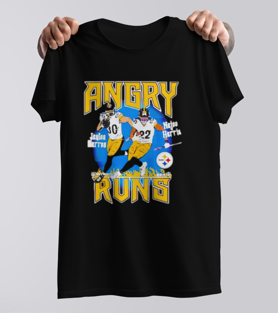 Angry Runs Najee Harris Jaylen Warren Steelers Football T-Shirt
