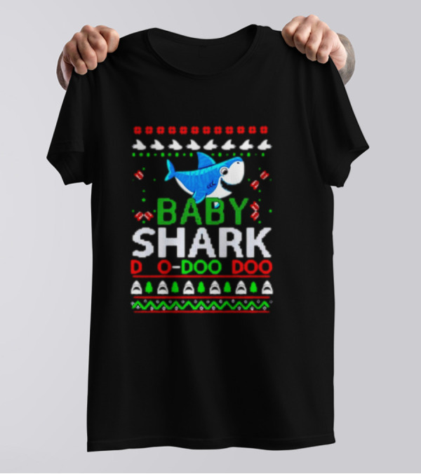 Baby Shark Doo Doo Doo Christmas Ugly T-Shirt