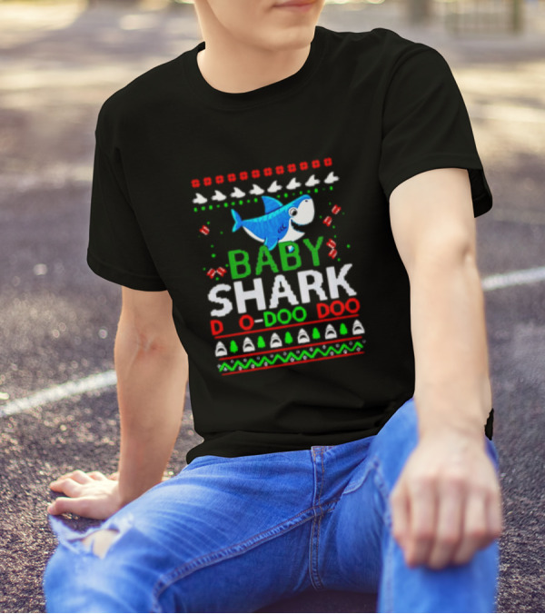 Baby Shark Doo Doo Doo Christmas Ugly T-Shirt