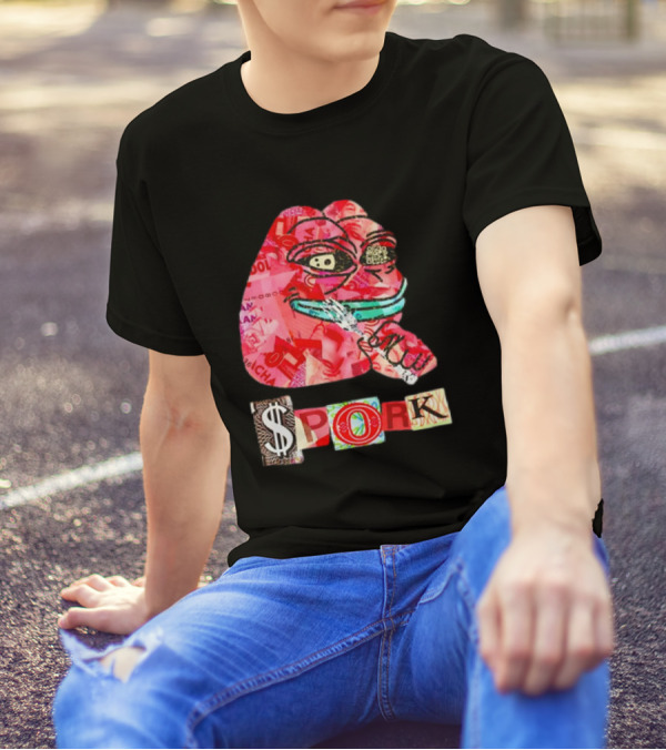 Colombo Spork Pepe Meme Collage Smoking T-Shirt