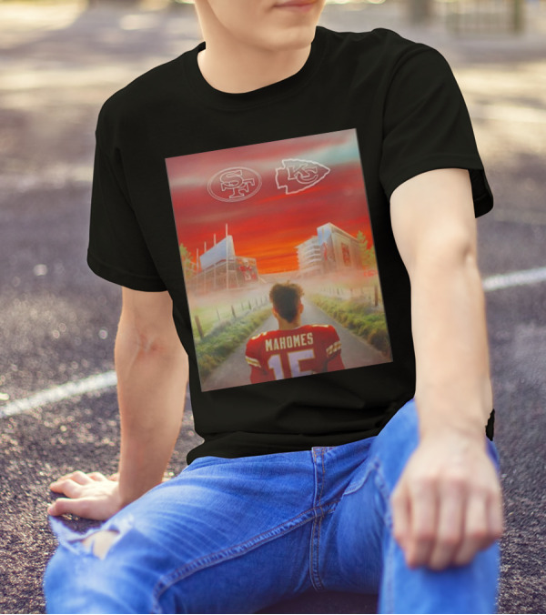 Mahomes Kansas City Chiefs Versus San Francisco 49ers NFL Showdown T-Shirt