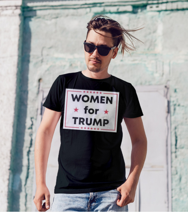 Women For Trump Stars Border T-Shirt