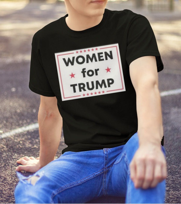 Women For Trump Stars Border T-Shirt