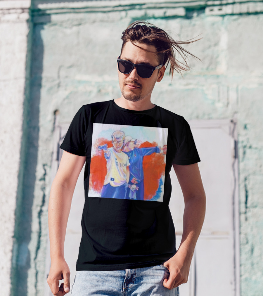 Yusuf Dikec Kim Yeji Shooters Olympics Paris 2024 Cartoon T-Shirt