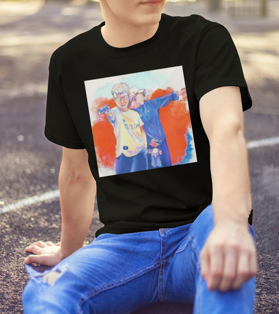 Yusuf Dikec Kim Yeji Shooters Olympics Paris 2024 Cartoon T-Shirt