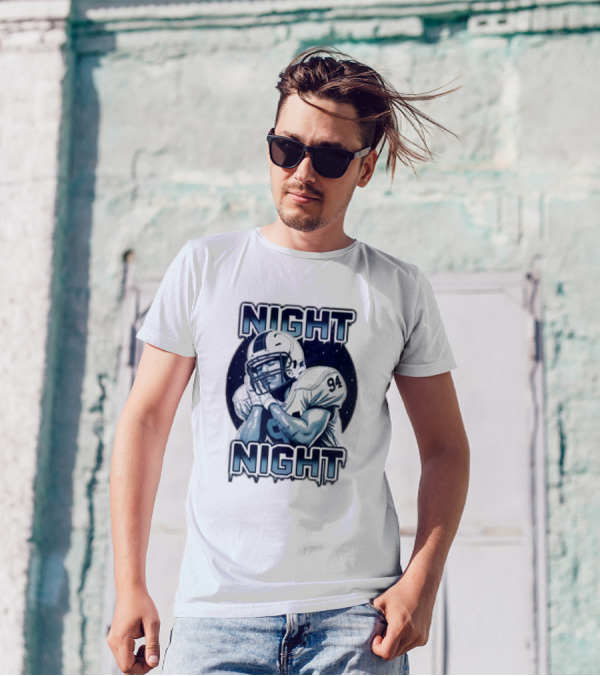 Night Night Ceman Ryan Barker 94 Football Player T-Shirt