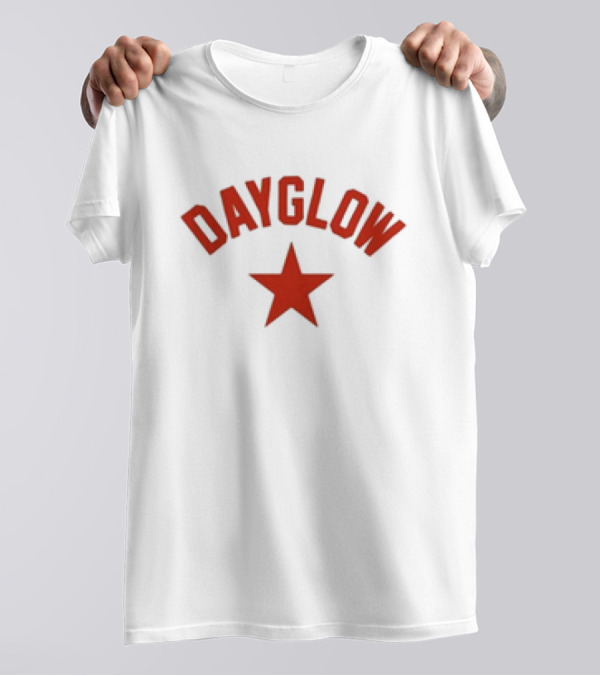 Dayglow Red Star White T-Shirt