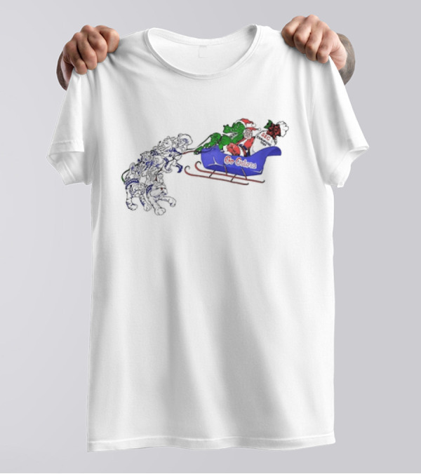 Florida Gators Go Gators Christmas Sleigh Ride 1984 SEC Champions Vintage T-Shirt