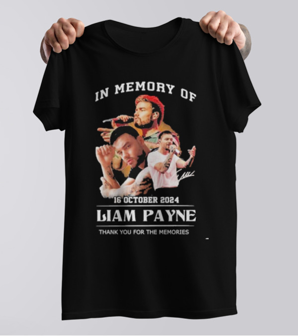 In Memory Of Liam Payne 16 October 2024 Thank You For The Memories T-Shirt